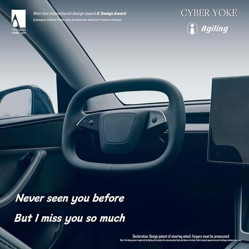 نير الإنترنت للإصدار الجديد Tesla Steering Wheel Model 3 Highland 2024+ (FBA-01.Starship: حلقة واحدة ، أسود) in Saudi Arabia
