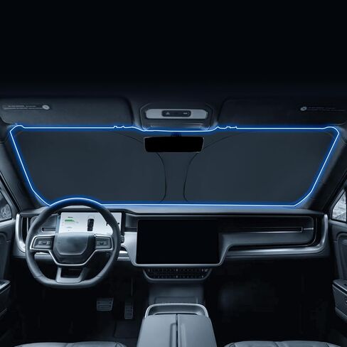 الزجاج الأمامي Sunshade لعام 2023 2024 2025 إكسسوارات هوندا الطيار قابلة للطي درع الشمس القابلة للطي بلوك الأشعة فوق البنفسجية مع طلاء مزدوج وتبريد جلي in Kuwait