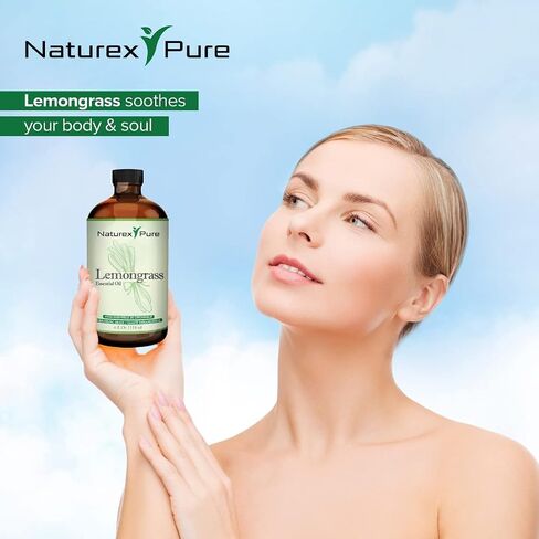 Lemongrass OFT OIL | جميع زيت الليمون الطبيعي للناشر - أفضل زيوت للعلاج العطري مع البخار مع قطارة متميزة حصرية - 4 أوقية/118 مل in Saudi Arabia