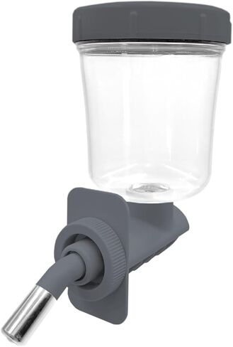 KindTail Pawdle - No-Drip Dog Crate Water Bottle - Top-Fill Pet Water Dispenser - BPA Free with Stainless Steel Nozzle - Easy-to-Use with Most Crates & Playpens - 7 x 6 x 4 in - 16oz Capacity - Green in Kuwait