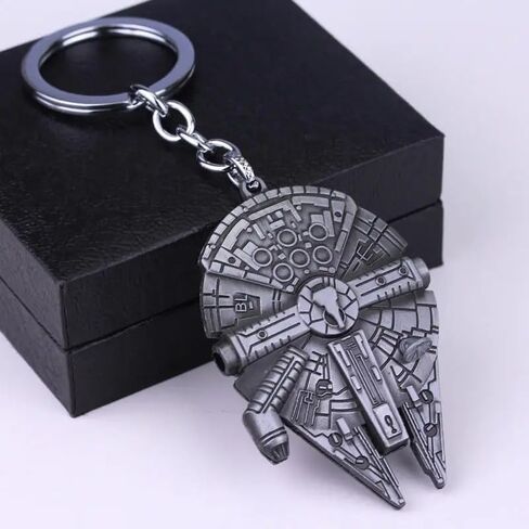 جديد 2026 للجنسين مفتاحية هان سولو محظوظ النرد BB8 R2D2 الألفية صقر الرقيق أنا قلادة Keyring Men سلسلة مفاتيح المجوهرات أزياء الإكسسوارات العصرية هدية إبداعية للنساء in Kuwait