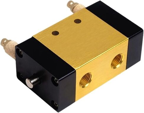 1PCS ZDV-08 Pneumatic Switch Air Valve Cylinder Switch Automatic Reciprocating Speed Control 2 Position 5 way Reversing Valve(With 8mm Fitting) in Saudi Arabia