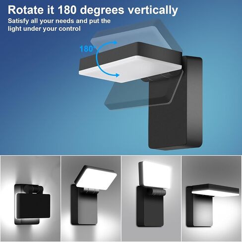 LEDMO LED Wall Pack Lights 120W - 15600LM Repalces 800W HPS / HID Light 5000K Wall Mount Light إضاءة الفيضانات الأمنية التجارية والصناعية الخارجية للمباني والمستودعات ومواقف السيارات والساحة in Kuwait
