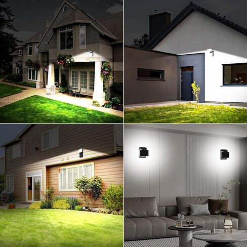 LEDMO LED Wall Pack Lights 120W - 15600LM Repalces 800W HPS / HID Light 5000K Wall Mount Light إضاءة الفيضانات الأمنية التجارية والصناعية الخارجية للمباني والمستودعات ومواقف السيارات والساحة in Kuwait