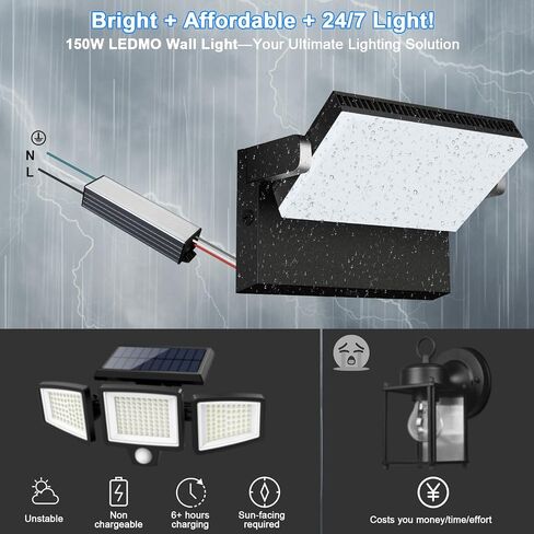LEDMO LED Wall Pack Lights 120W - 15600LM Repalces 800W HPS/HID Light 5000K Wall Mount Light Commercial and Industrial Outdoor Security Flood Lighting for Buildings,Warehouses, Parking Lots,Yard in Saudi Arabia