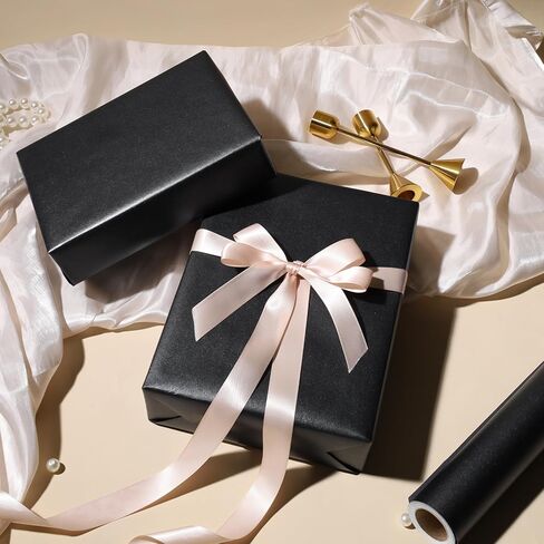 ورق تغليف LaRibbons أبيض غير لامع، 17 بوصة × 40 قدم (56.6 قدم مربع) ورق بلون لؤلؤي لامع، لفات ورق تغليف الهدايا لحفلات الزفاف، عيد الحب، عيد الميلاد، عيد الميلاد، استحمام الطفل in Kuwait