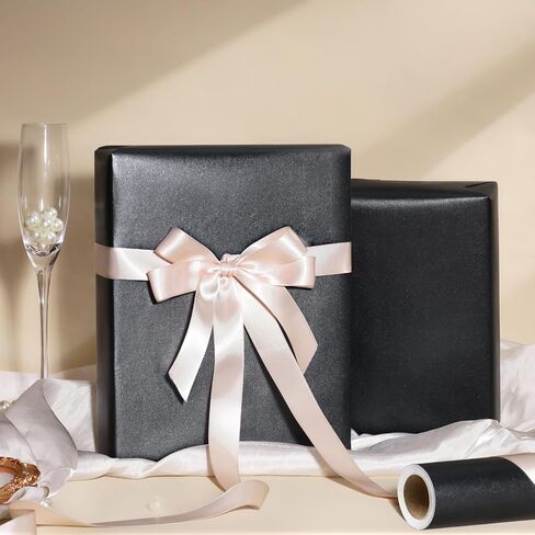 ورق تغليف LaRibbons أبيض غير لامع، 17 بوصة × 40 قدم (56.6 قدم مربع) ورق بلون لؤلؤي لامع، لفات ورق تغليف الهدايا لحفلات الزفاف، عيد الحب، عيد الميلاد، عيد الميلاد، استحمام الطفل in Kuwait