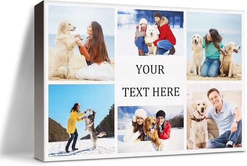 Cara Nonna Ship Next Day Custom Canvas Prints with Your Photos Personalized Picture Gifts for Family Wedding Baby Pet Dog Photo Prints Canvas Personalized Wall Art Ideal for Home Decor Keepsake in Saudi Arabia