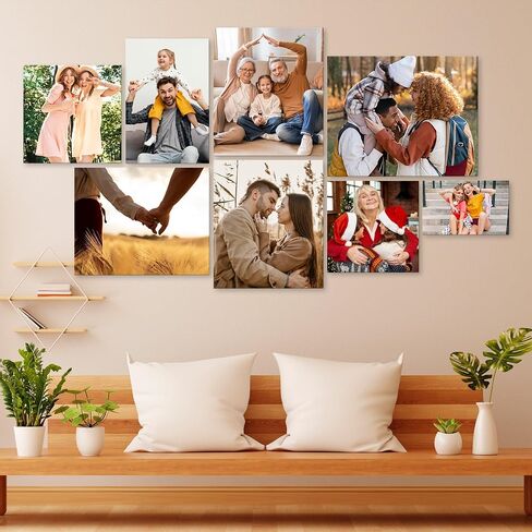 Cara Nonna Ship Next Day Custom Canvas Prints with Your Photos Personalized Picture Gifts for Family Wedding Baby Pet Dog Photo Prints Canvas Personalized Wall Art Ideal for Home Decor Keepsake in Saudi Arabia