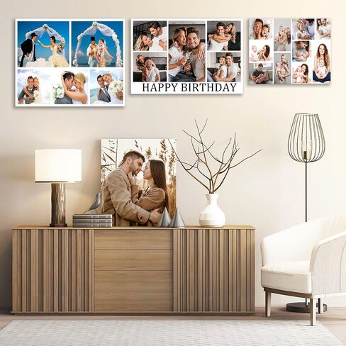 Cara Nonna Ship Next Day Custom Canvas Prints with Your Photos Personalized Picture Gifts for Family Wedding Baby Pet Dog Photo Prints Canvas Personalized Wall Art Ideal for Home Decor Keepsake in Saudi Arabia