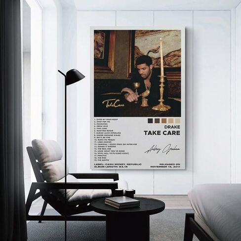 Take Care Cover Cover Canvas Art - Rapper Music Music Posters for Wall Decor in Saudi Arabia