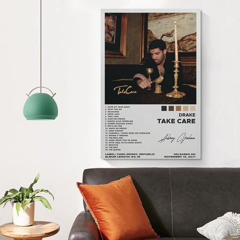 Take Care Cover Cover Canvas Art - Rapper Music Music Posters for Wall Decor in Saudi Arabia