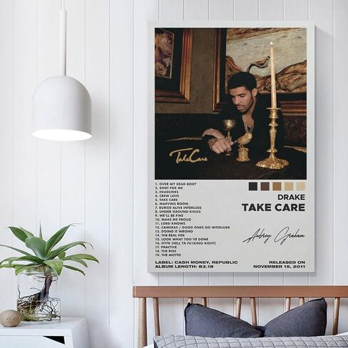 Take Care Cover Cover Canvas Art - Rapper Music Music Posters for Wall Decor in Saudi Arabia