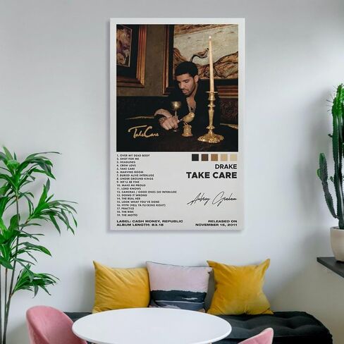 Take Care Cover Cover Canvas Art - Rapper Music Music Posters for Wall Decor in Saudi Arabia
