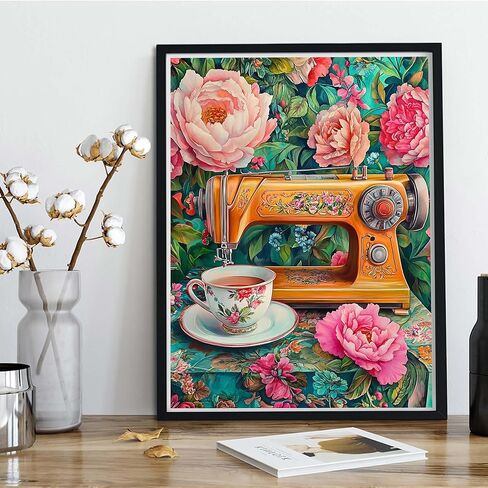Kaliosy 5D Diamond Art Kits for Adults Woman Man by Number Kits, Diamond Painting Art Station DIY Full Drill Crystal Craft Cross Stitch Embroidery Decoration (12x16 inch) 30x40 cm in Saudi Arabia
