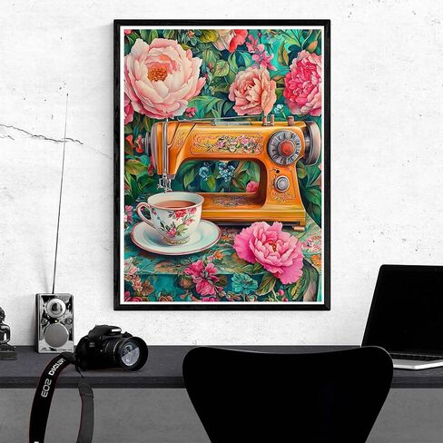 Kaliosy 5D Diamond Art Kits for Adults Woman Man by Number Kits, Diamond Painting Art Station DIY Full Drill Crystal Craft Cross Stitch Embroidery Decoration (12x16 inch) 30x40 cm in Saudi Arabia
