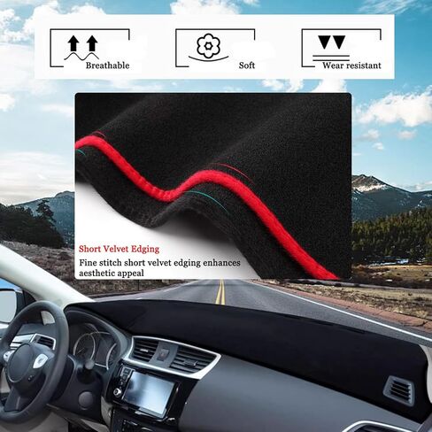 Blazeray Car Dashboard Cover Mat for Nissan Sentra 2013 2014 2015 2015 2017 2018 2019 in Kuwait