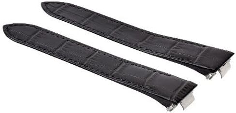 Ewatchparts 19mm Leather Watch Band Strap Compatible With Cartier Roadster 3312 Quick Release Black in Saudi Arabia