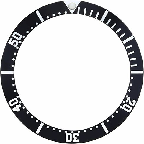Ewatchparts استبدال الإطار إدراج أسود متوافق مع مشاهدة 34 مم × 28 مم in Saudi Arabia