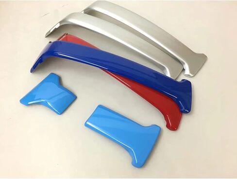 تغطية مصبغة شريحة مصد أمامية للسيارة لتويوتا لاند كروزر برادو FJ150 2014-2017 ABS chrome Car Accessories (Silver بدون كاميرا) in Kuwait