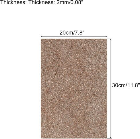 PATIKIL Glitter EVA Foam Sheets Soft Paper Self-Adhesive 11.8 x 7.8 Inch Silver Tone for DIY Projects Pack of 2 in Saudi Arabia