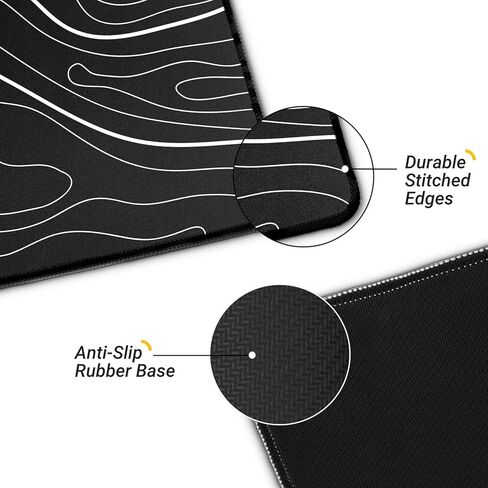 Japanese Forest Full Moon Gaming Mouse Pad with Non-Slip Rubber Base, Large Anime Mousepad with Stitched Edges, Long Keyboard Mat for Home and Office, 31.5 x 11.8 inches in Kuwait