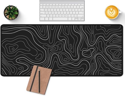 Japanese Forest Full Moon Gaming Mouse Pad with Non-Slip Rubber Base, Large Anime Mousepad with Stitched Edges, Long Keyboard Mat for Home and Office, 31.5 x 11.8 inches in Kuwait
