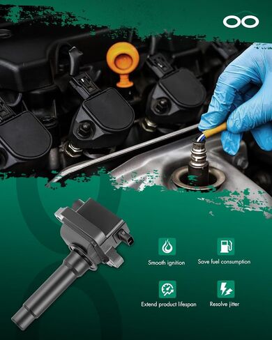 SCITOO Ignition Coil Coils Pack fits for Kia Sedona 3.5L 2002-2005 for Hyundai XG350 3.5L 2002 for Hyundai XG300 3.0L 2001 UF432 5C1709 52-2064 SET OF 3 in Saudi Arabia