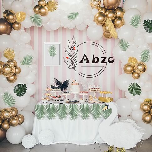 ABZO 20 PCS أوراق النخيل الاصطناعية السيقان الخضراء أوراق النخيل الاستوائية فو فو أوراق أوراق النخيل لترتيب زهرة صنداي ترتيب المنزل ديكور الطاولة المطبخ ، حفلات عيد ميلاد الزفاف. in Saudi Arabia