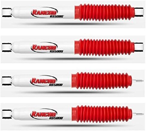 Pair of Rancho RS55221 RS55198 Front and Rear RS5000 Series Shocks for 2000-2001 Dodge Ram 1500 in Saudi Arabia