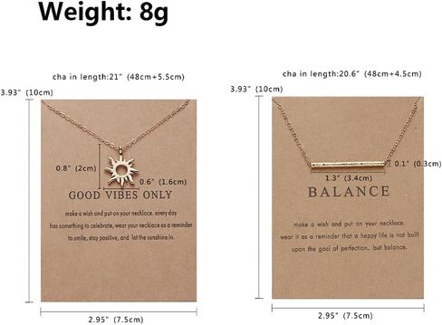RrDaily الأنيقة 9pcs قلادة مطلية بالذهب للنساء ، قلادة عظام قلادة الأجنحة البسيطة ، هدايا مجوهرات عيد ميلاد الصداقة المذهلة in Saudi Arabia