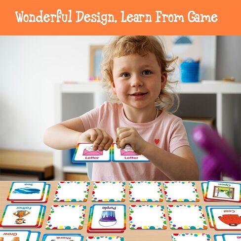 Hebayy 72 PCS Daily Items Matching Game, 36 Designs Everyday Objects Memory Cards Engaging Picture Matching Game, Educational Learning Toys for Preschool 4 5 6 Years Old in Saudi Arabia