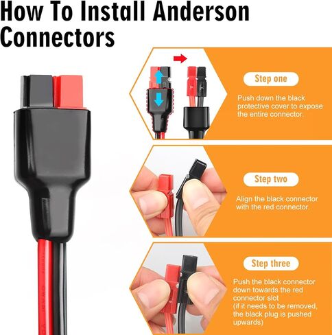Anderson Y Splitter Cable 1 to 4 Anderson Solar Panel Extension Cable Power Pole Port Parallel Connector for Portable RV Solar Generator Power Station 18.5Inch in Saudi Arabia
