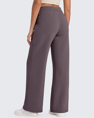 G4Free Flurrylux Fleece Lined Sweatpants Women Cotton Wide Leg Pants with Pockets Lounge Casual in Saudi Arabia
