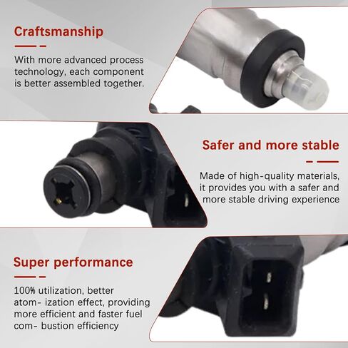 4pcs حاقن الوقود المناسب لـ Acura CL Fit لـ Honda Accord 1986-1997 Civic 1988-1991 CRX 1988-1991 Odyssey 1995-1997 Prelude 1985-1996 Fit for Isuzu Oasis 1996-1997 06164-P0A-000 in Kuwait