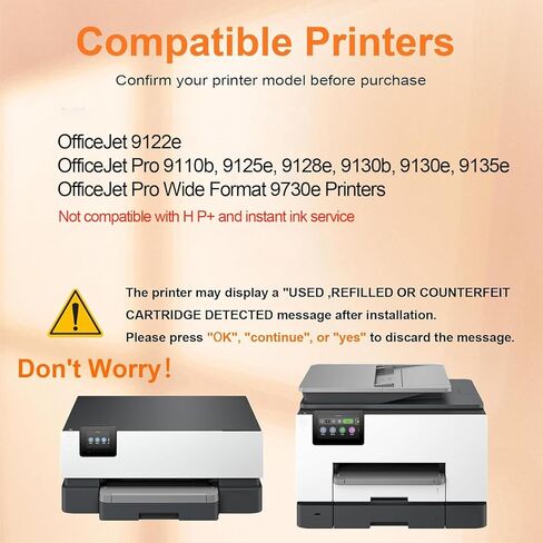 4 عبوات خرطوشة حبر بديلة 936 لطابعات OfficeJet 9120 OfficeJet Pro 9110 9120 9130 OfficeJet Pro ذات التنسيق الواسع 9730 (6C3Z5LN) in Kuwait