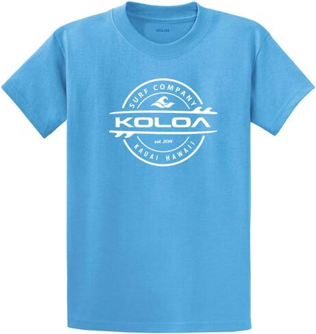Joe's USA Koloa Surf Thruster Logo Short Sleeve Heavy Cotton T-Shirts. Regular, Big & Tall in Saudi Arabia