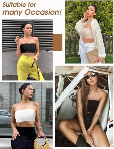Strapless Bras for Women Seamless Bandeau Bralette Tube Top in Kuwait