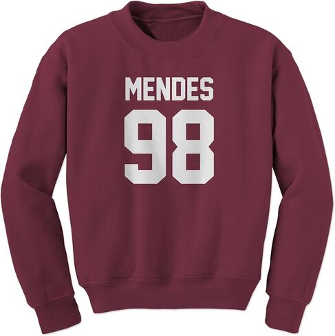 FerociTees Unisex Mendes 98 Birthday Jersey Crewneck Mens Womens Sweatshirt Sweater in Kuwait