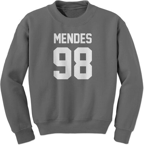 FerociTees Unisex Mendes 98 Birthday Jersey Crewneck Mens Womens Sweatshirt Sweater in Kuwait
