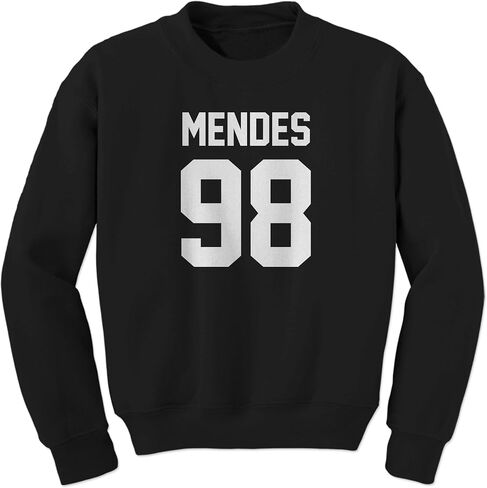 FerociTees Unisex Mendes 98 Birthday Jersey Crewneck Mens Womens Sweatshirt Sweater in Kuwait