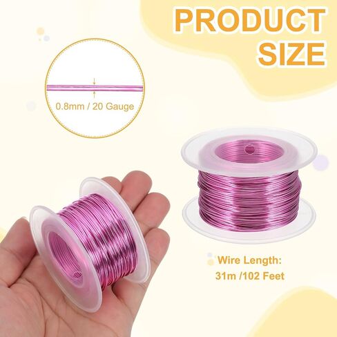 UXCELL 18 GAUGE / 1MM سلك الألومنيوم الأخلاق لصنع الحرف المجوهر in Saudi Arabia