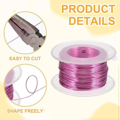 UXCELL 18 GAUGE / 1MM سلك الألومنيوم الأخلاق لصنع الحرف المجوهر in Saudi Arabia