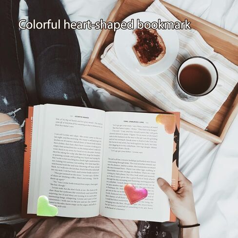 10PCS Magnetic Bookmarks with Heart Shape, Cute Bulk Corner Bookmark Set for Book Lovers, Perfect Reading Accessories Gift for Women Kids Students Teachers Mom Girls Boys in Kuwait