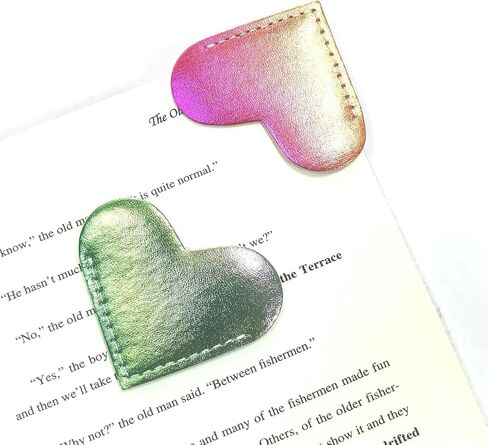 10PCS Magnetic Bookmarks with Heart Shape, Cute Bulk Corner Bookmark Set for Book Lovers, Perfect Reading Accessories Gift for Women Kids Students Teachers Mom Girls Boys in Kuwait