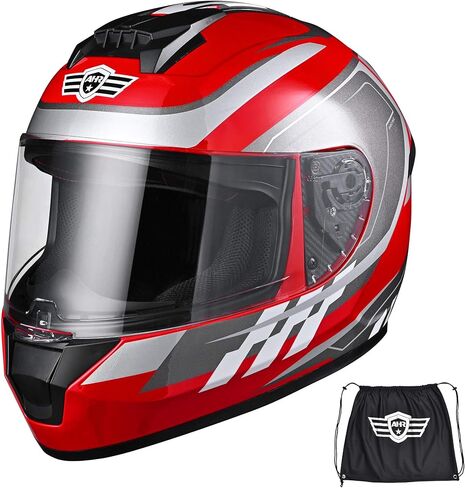 AHR Full Face Motorcycle Lightweight Street Bike Helmet Touring Racing Run-F3 DOT Approved in Saudi Arabia