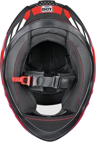 AHR Full Face Motorcycle Lightweight Street Bike Helmet Touring Racing Run-F3 DOT Approved in Saudi Arabia