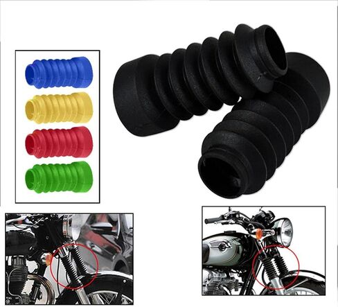 Motorcycle Shock Boots for Forks 103mm for Jog 50cc, Black, 103x44x103mm in Saudi Arabia