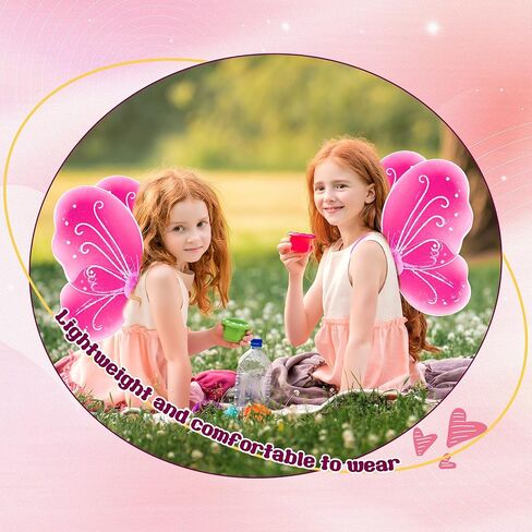 12 Pack Girls Fairy Wings Bulk Butterfly Wings Wings Butterfly Angel Costume Wing for Kids Cosplay in Kuwait