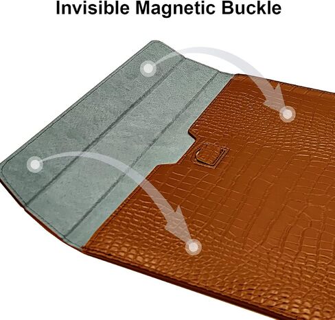 الحبوب التمساح PU جلدية جلدية على غرار حقيبة حقيبة كمبيوتر محمول لجهاز MacBook Air 15 بوصة 2023 M2 A2941 دفتر دفتر Macbook Pro 16 M2/M1 A2780 A2485 A2141 2019-2023 Pro 15 2012-2019 ، Black ، Black in Kuwait